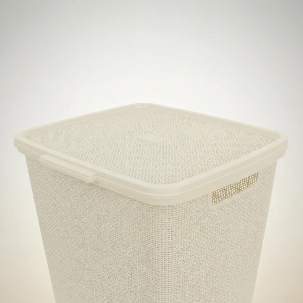 Cesto De Plástico Para Ropa Sucia 40 L Con Tapa