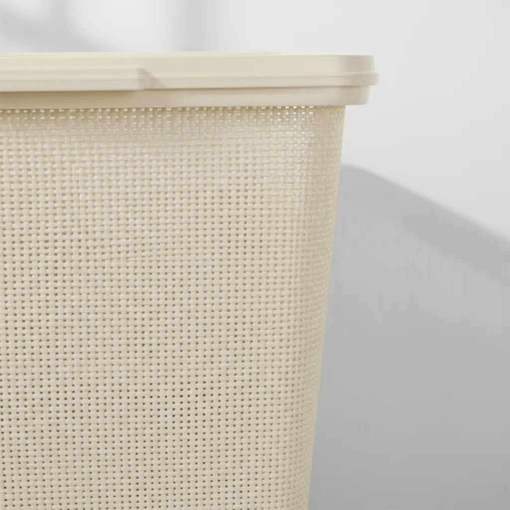 Cesto De Plástico Para Ropa Sucia 40 L Con Tapa
