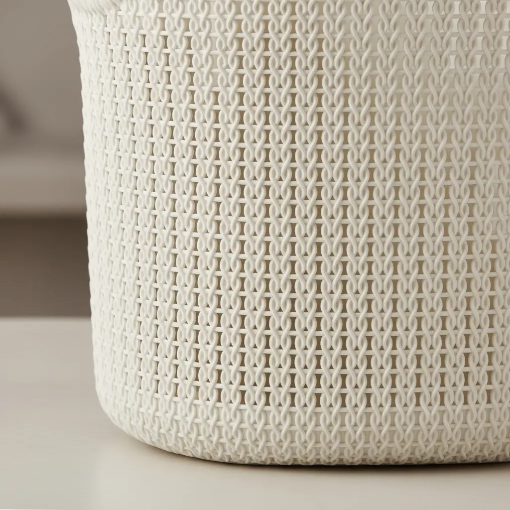 Canasto Cesto Para Ropa Plástico Premium Khipu Tapa 40 L