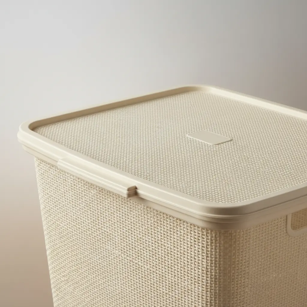 Cesto De Plástico Para Ropa Sucia 40 L Con Tapa
