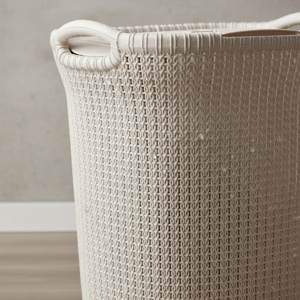Canasto Cesto Para Ropa Plástico Premium Khipu Tapa 60 L