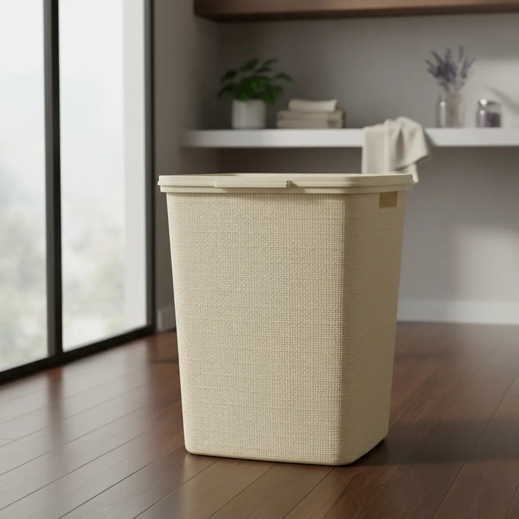 Cesto De Plástico Para Ropa Sucia 40 L Con Tapa