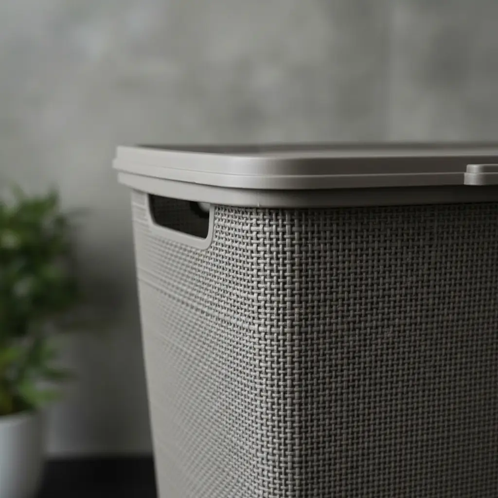 Cesto De Plástico Para Ropa Sucia 40 L Con Tapa