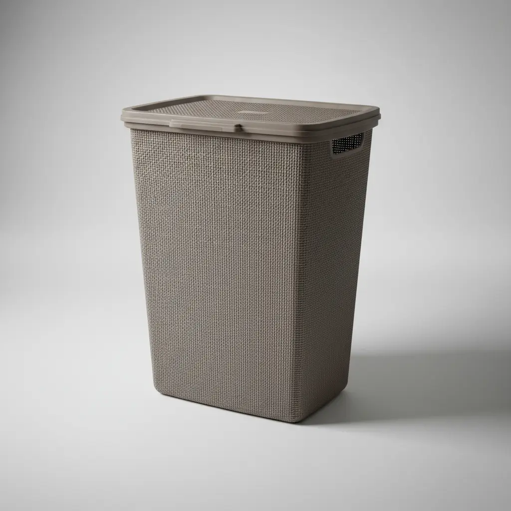 Cesto De Plástico Para Ropa Sucia 40 L Con Tapa