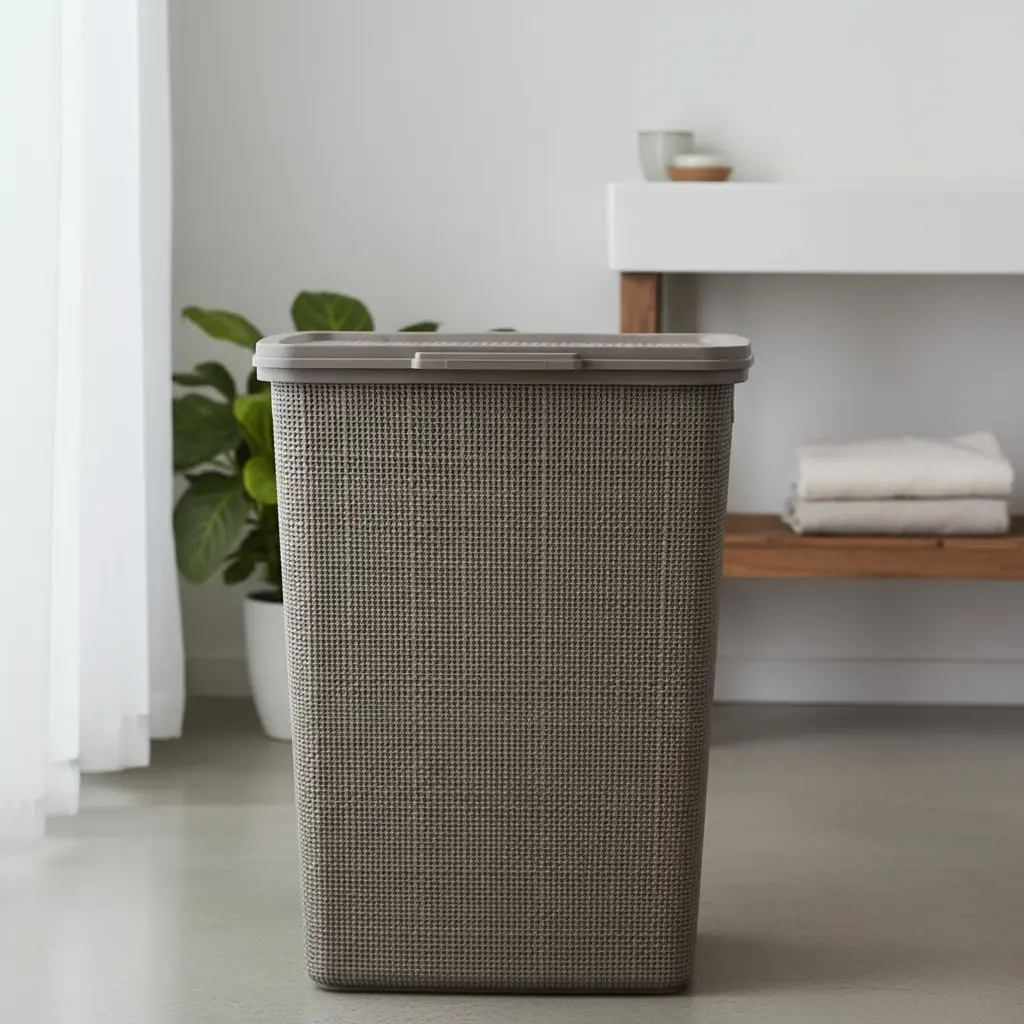 Cesto De Plástico Para Ropa Sucia 40 L Con Tapa