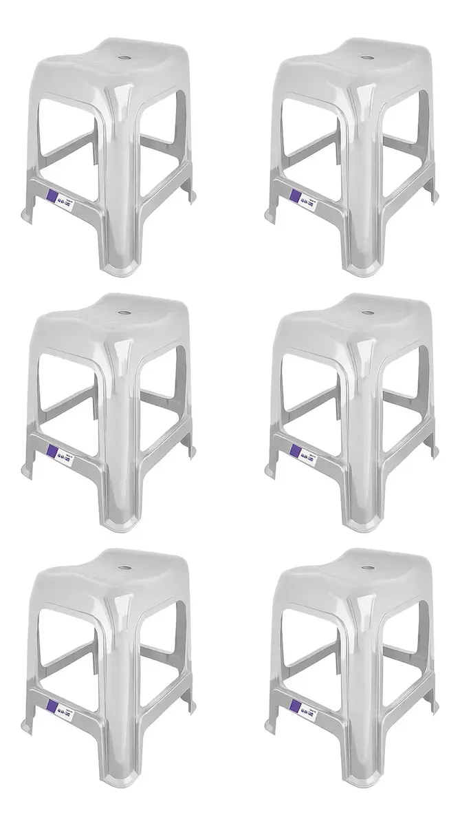 D_NQ_NP_2X_866034-MLA109651762424_042026-F Pack Banqueta Apilable Reforzada Banquita X6 Ergonomica