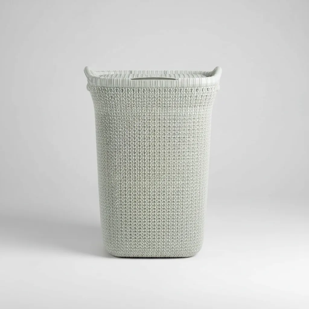 Canasto Cesto Para Ropa Plástico Premium Khipu Tapa 60 L