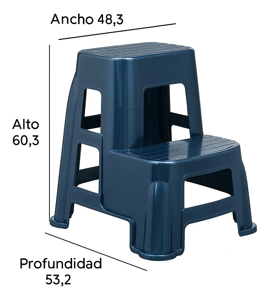 Banco Banqueta Doble Escalon 2 Pasos Premium Reforzado