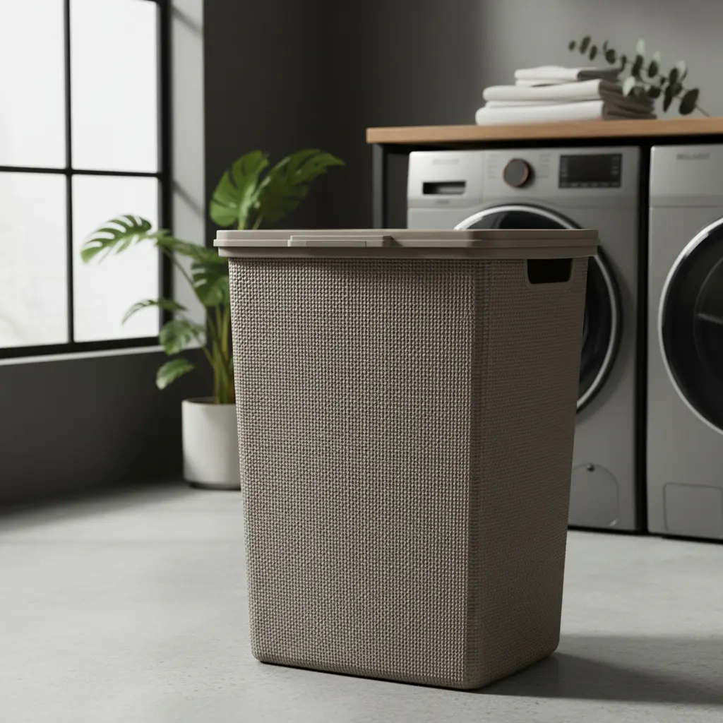 Cesto De Plástico Para Ropa Sucia 40 L Con Tapa