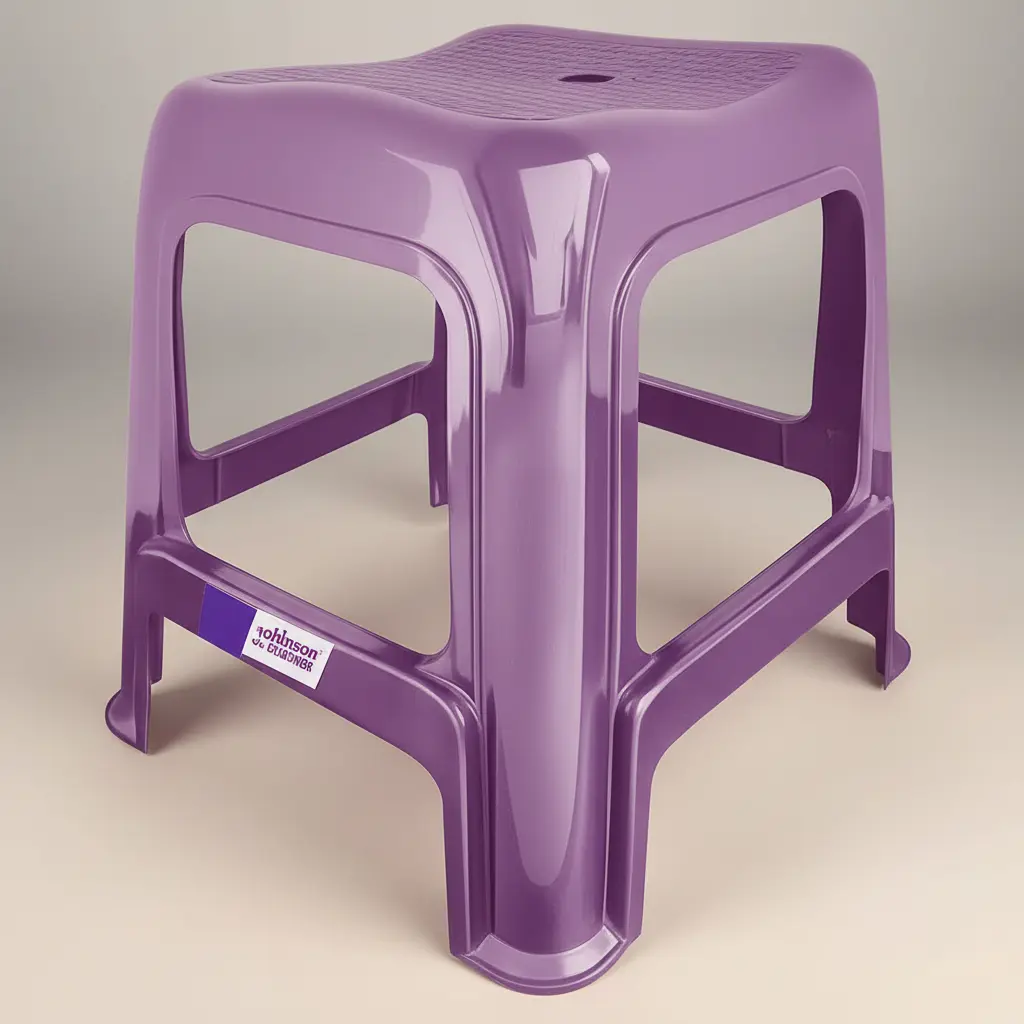 Banqueta Apilable Reforzada Banquito Brillante Ergonomica