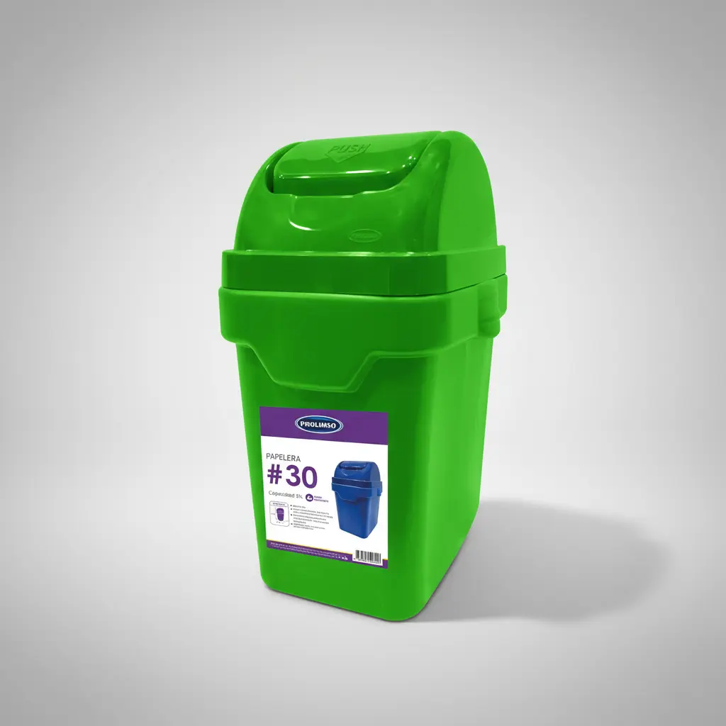 Tacho De Basura Colores Vaivén 30 L