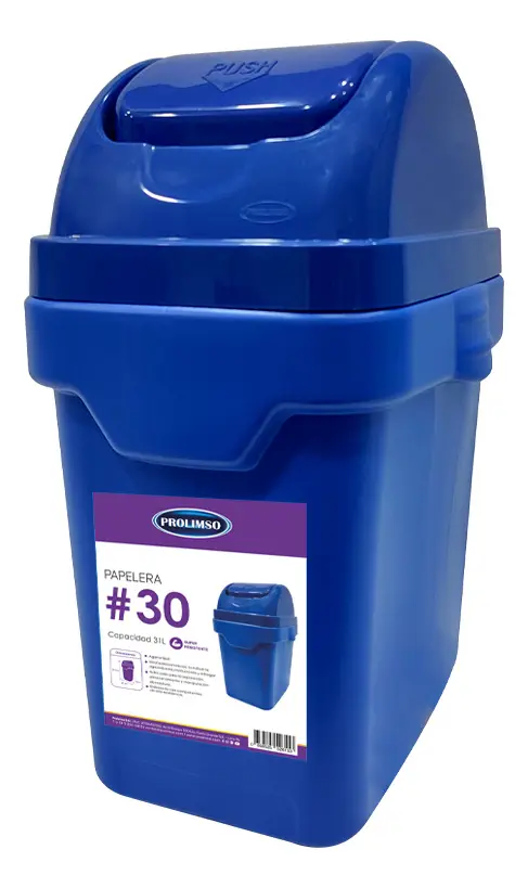 Tacho De Basura Colores Vaivén 30 L