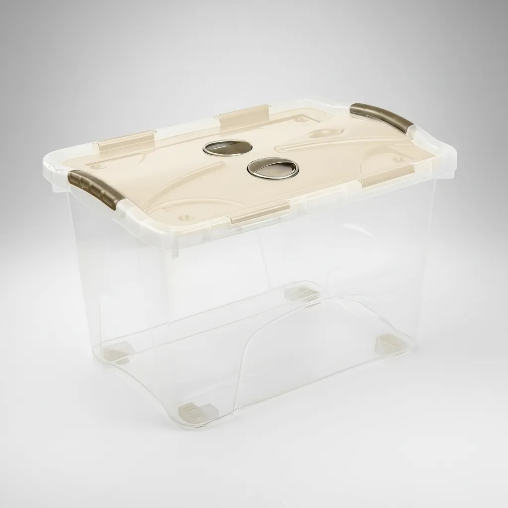 D_NQ_NP_2X_649084-MLA111089980260_052026-F Caja Organizadora 50 L Baul Movil Lock Ruedas Doble Tapa