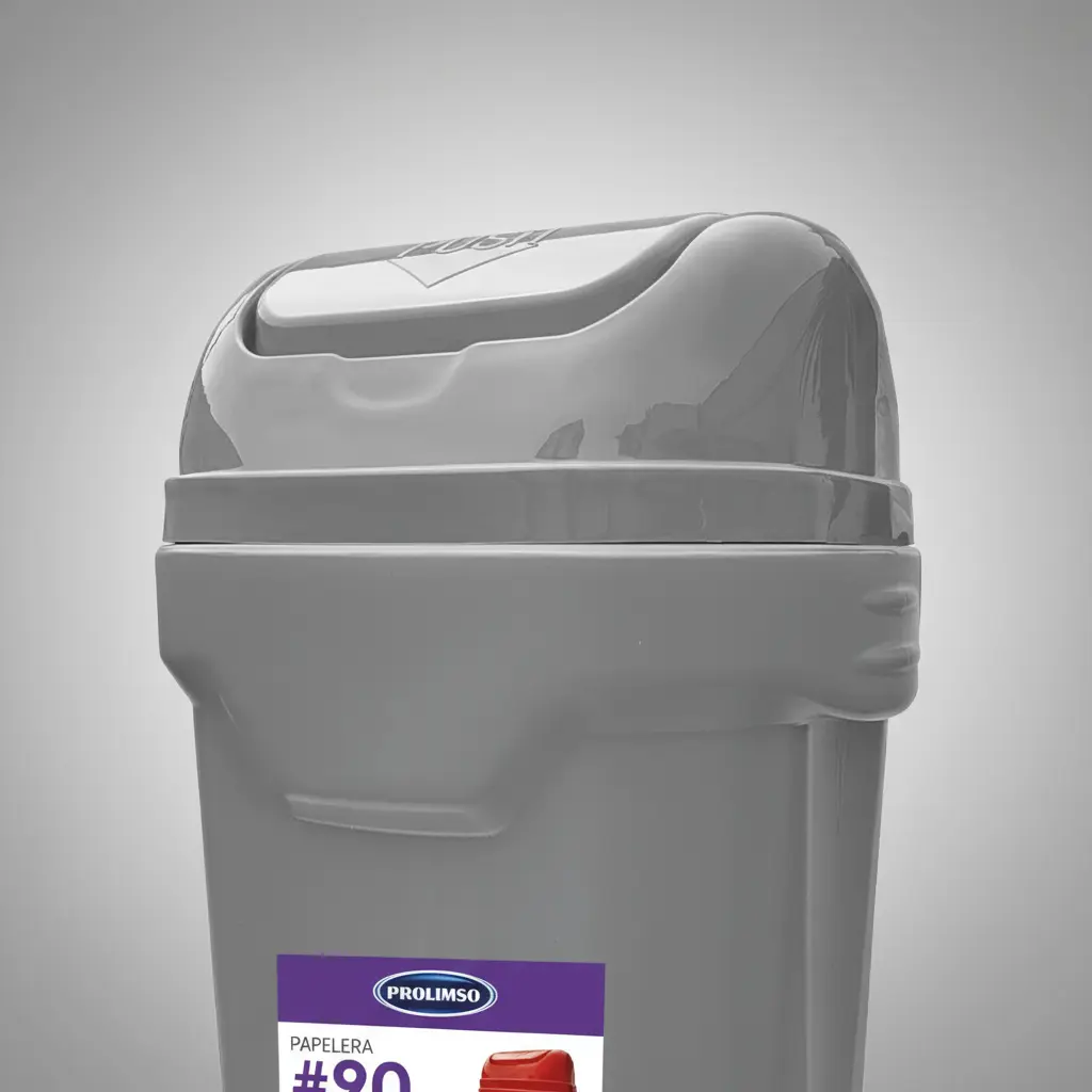 Cesto Tacho Basura 90 L Tapa Vaivén Residuos Reforzado Industrial