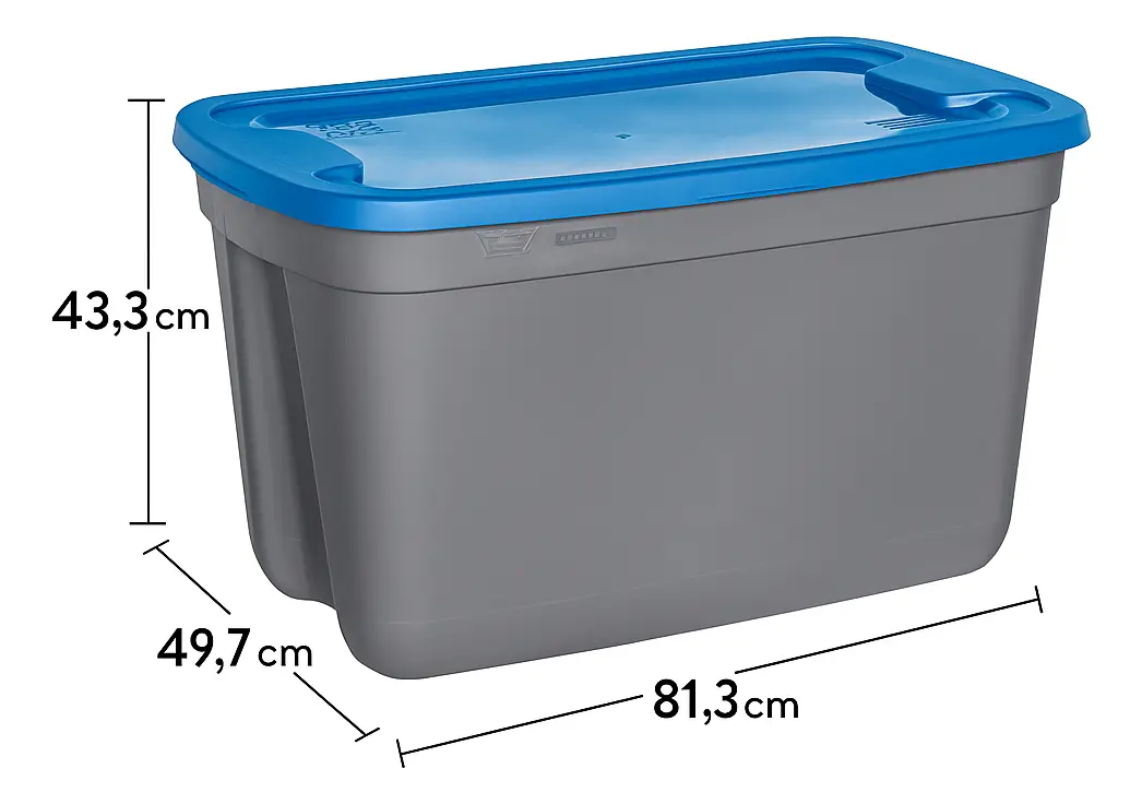 Caja Organizadora Apilable Contenedor 120 L Baul Premium