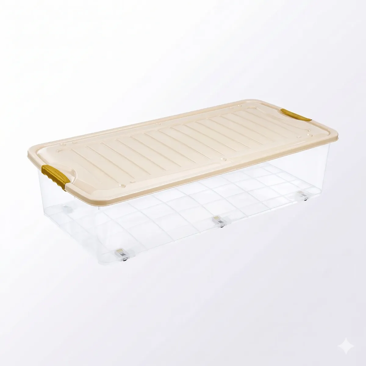 Caja Movil Suprema 48 L  Bajo Cama Premium Baúl Ruedas Rey