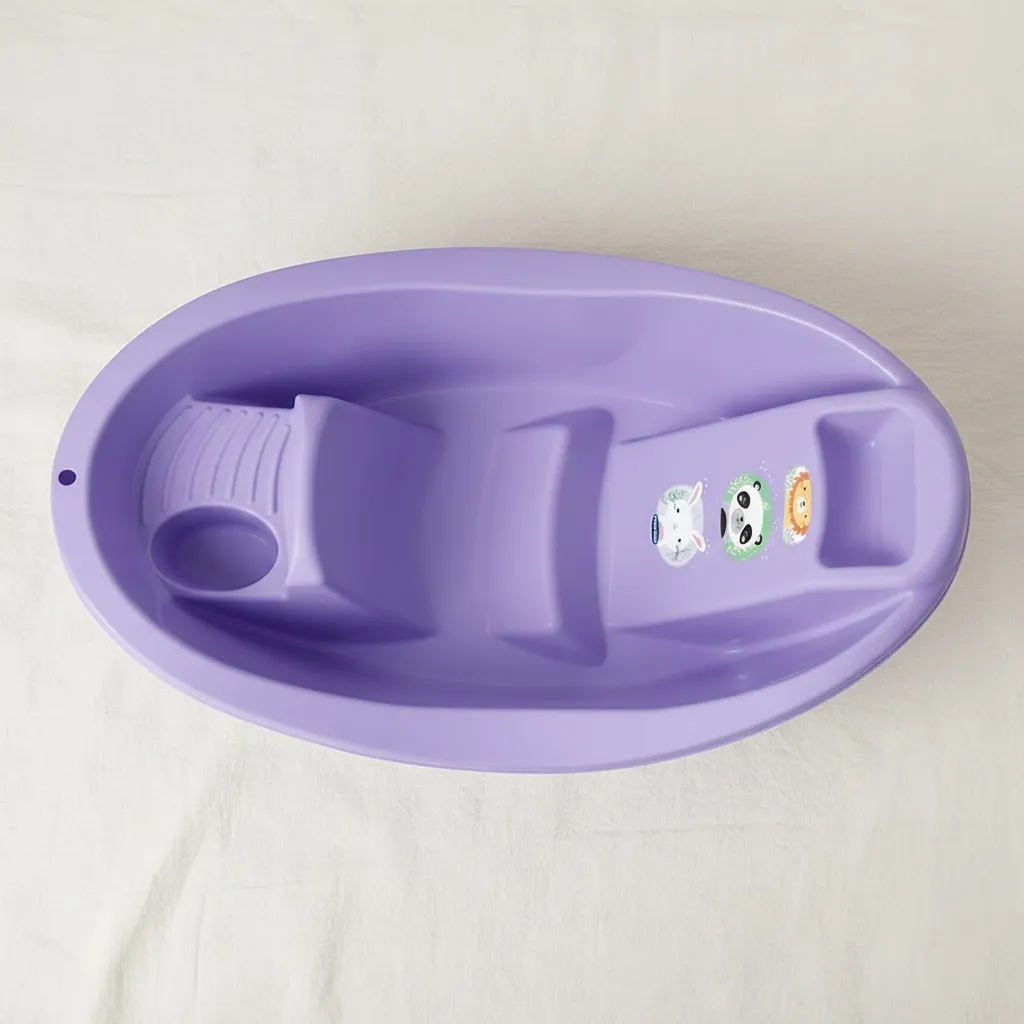 D_NQ_NP_2X_730785-MLA110402702459_042026-F Bañera Ergonomica Bebe Anatomica Con Jabonera Reforzada