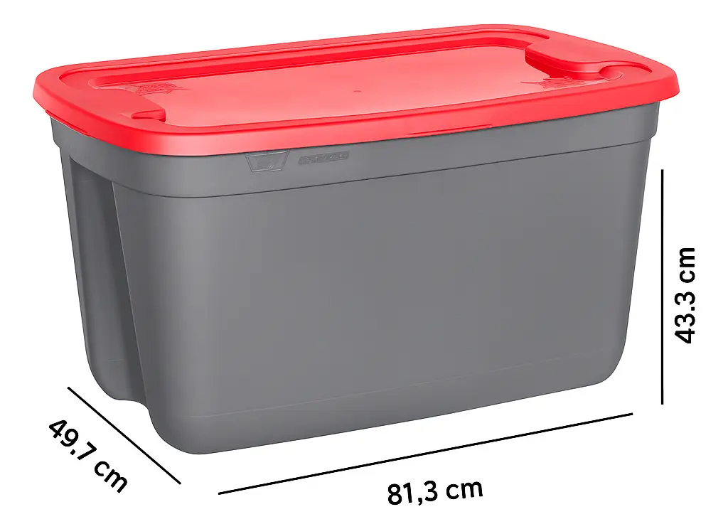 Caja Organizadora Apilable Contenedor 120 L Baul Premium