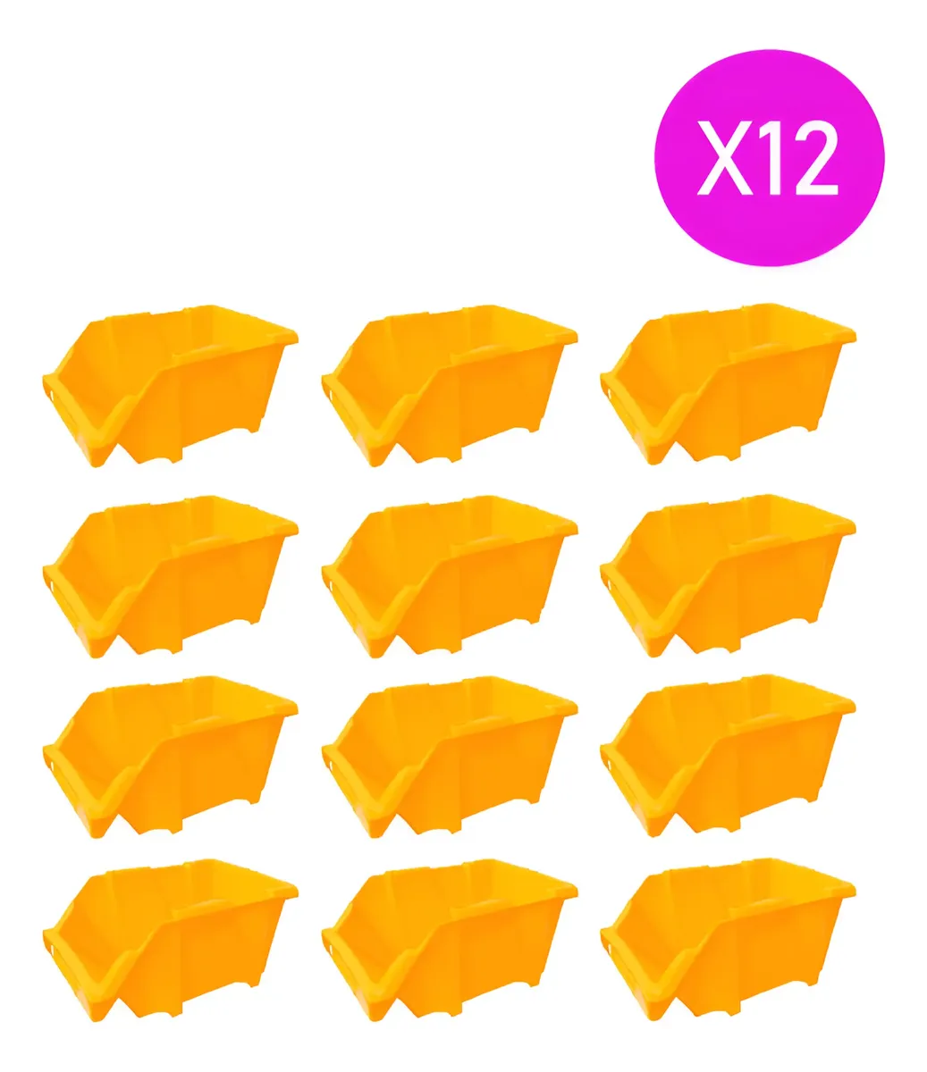 Pack Gaveta Apilable X12 Plástico Premium 17x10x7cm #10