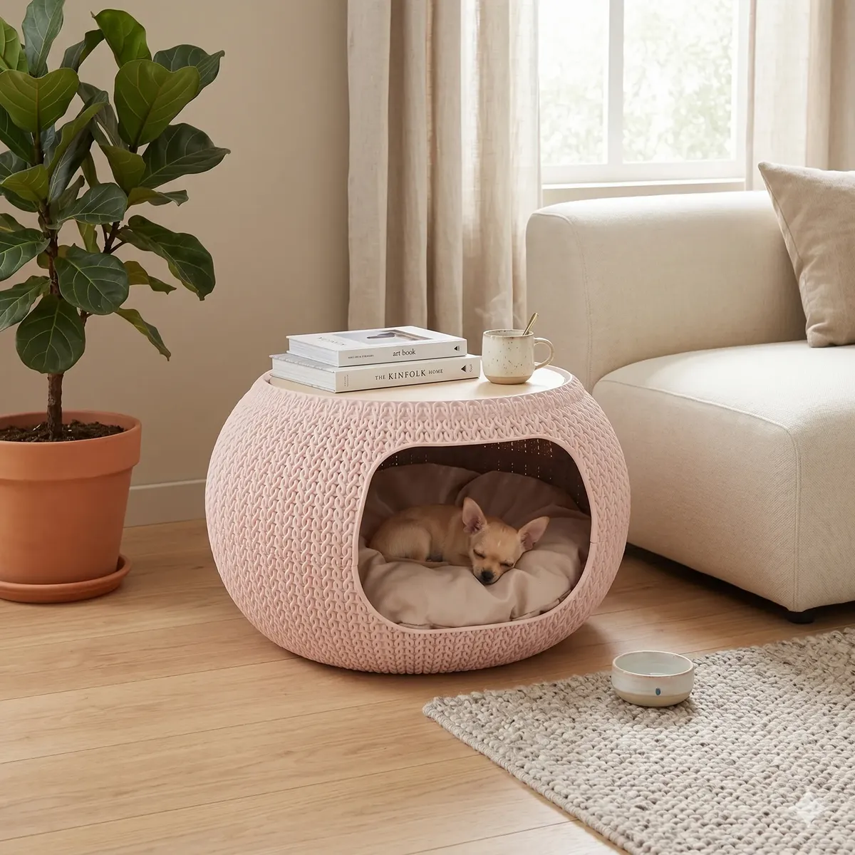 D_NQ_NP_2X_771734-MLA111910346073_052026-F Cama Cucha Perro Puff Mascotas Premium Doble Colchoneta Mesa
