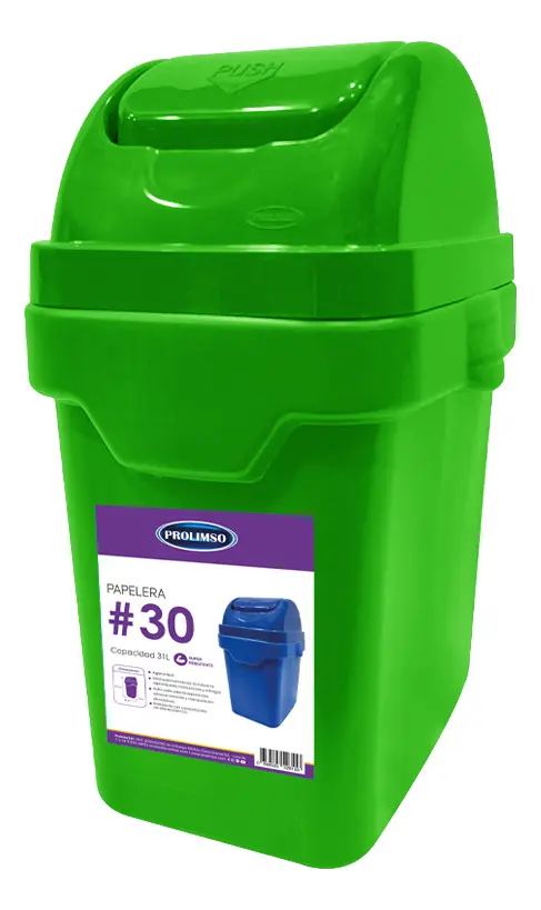 Tacho De Basura Colores Vaivén 30 L