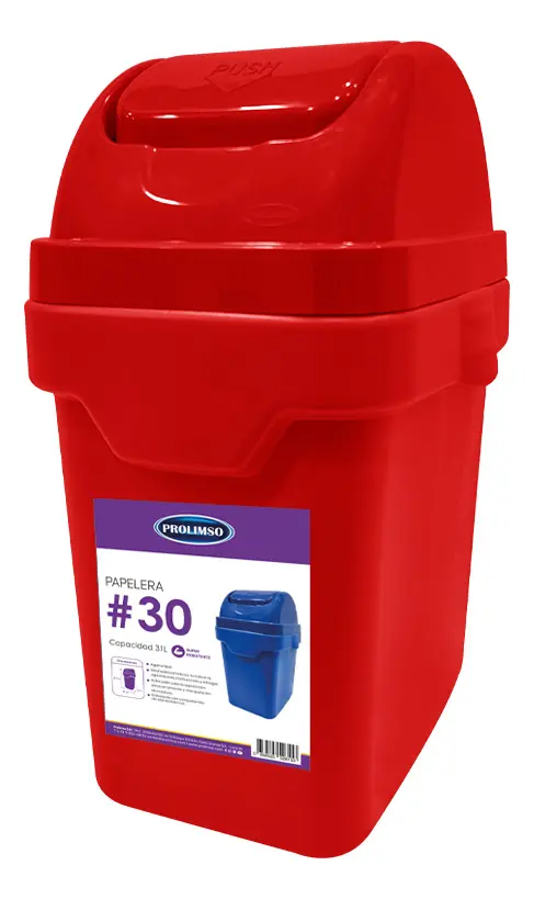 Tacho De Basura Colores Vaivén 30 L