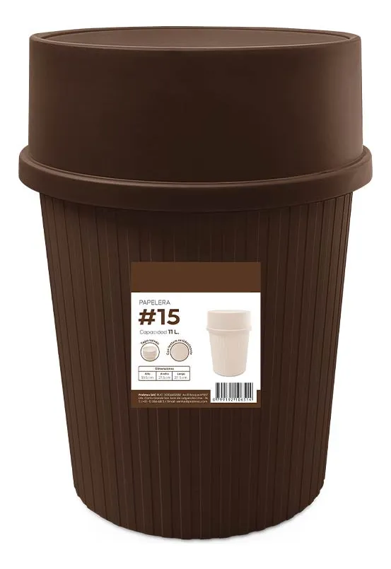 D_NQ_NP_2X_798478-MLA108329469743_032026-F Tacho Basura Cesto Vaiven 11 L Papelero Cocina Baño Oficina