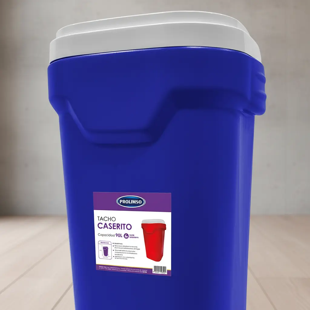 Tacho Prolimso Cesto 90l Plástico Industrial Irrompible