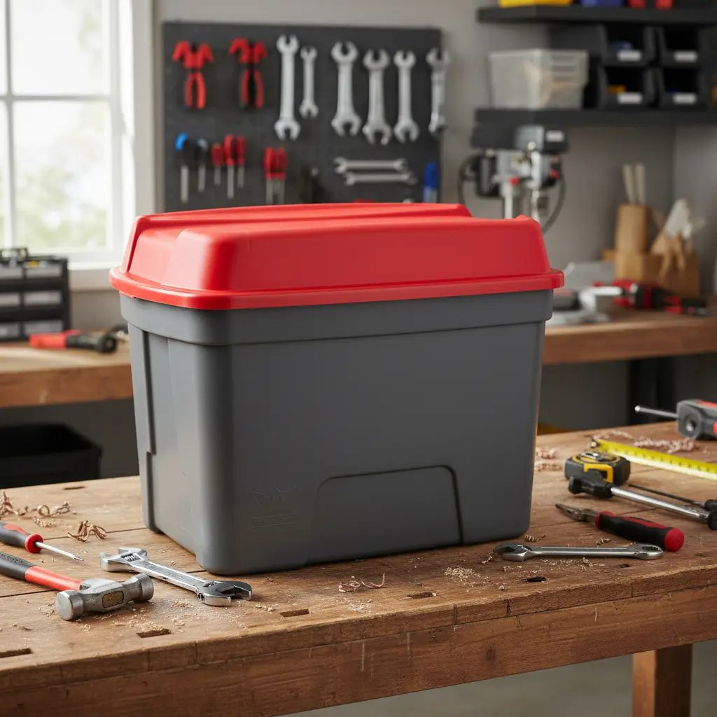 D_NQ_NP_2X_835387-MLA93872328758_102025-F Caja Organizador Contenedor 100 L Resistente Premium Herramientas