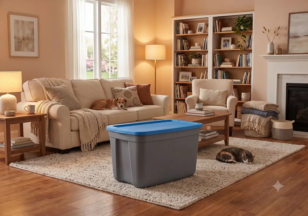 Caja Organizadora Apilable Contenedor 120 L Baul Premium