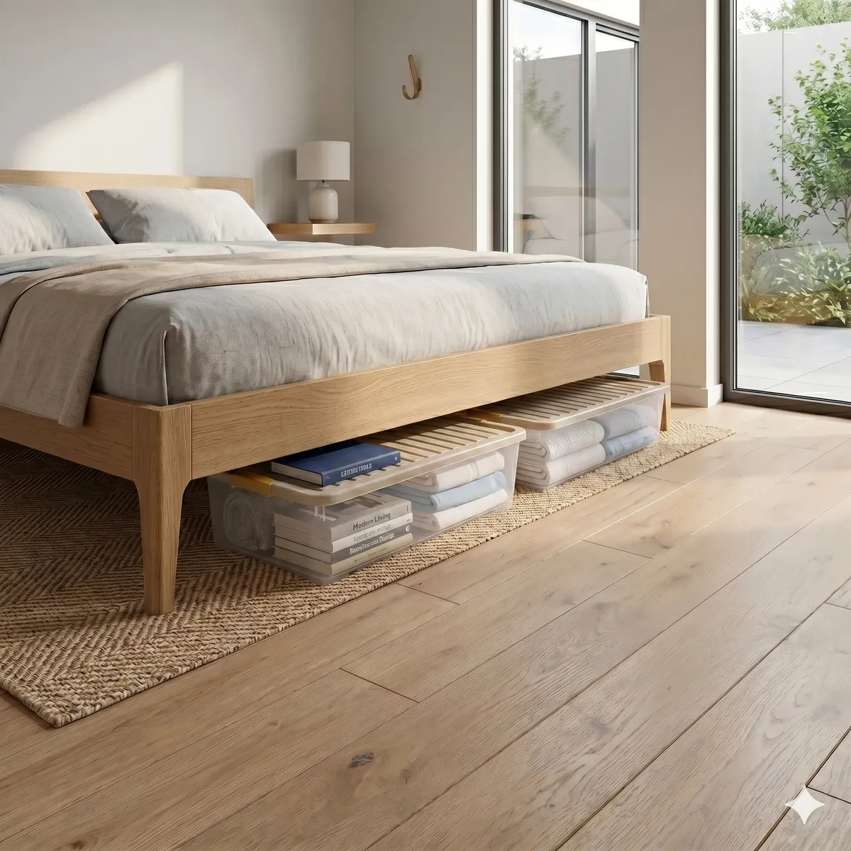 Caja Movil Suprema 48 L  Bajo Cama Premium Baúl Ruedas Rey