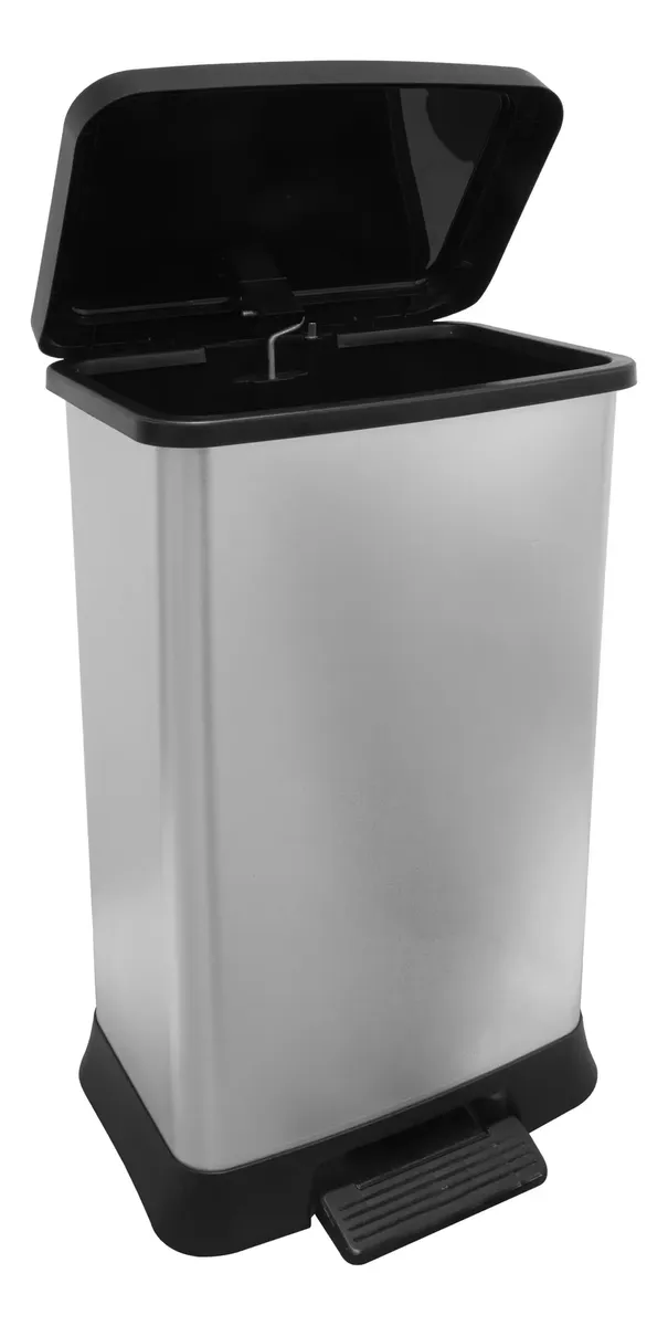 D_NQ_NP_2X_873278-MLA93853362039_092025-F Cesto Tacho De Basura Pedal Plástico Metalizado Premium 55l