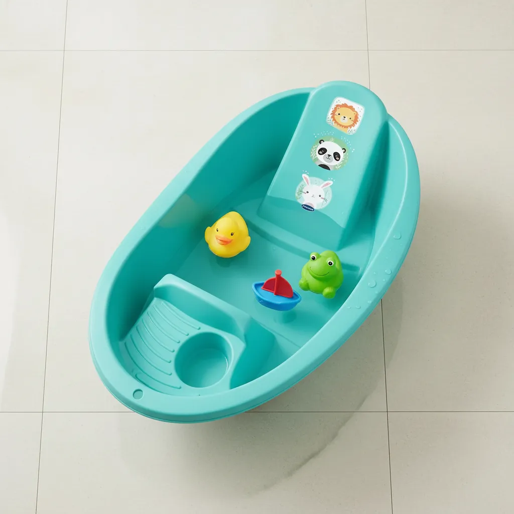 D_NQ_NP_2X_884477-MLA110402850229_042026-F Bañera Ergonomica Bebe Anatomica Con Jabonera Reforzada