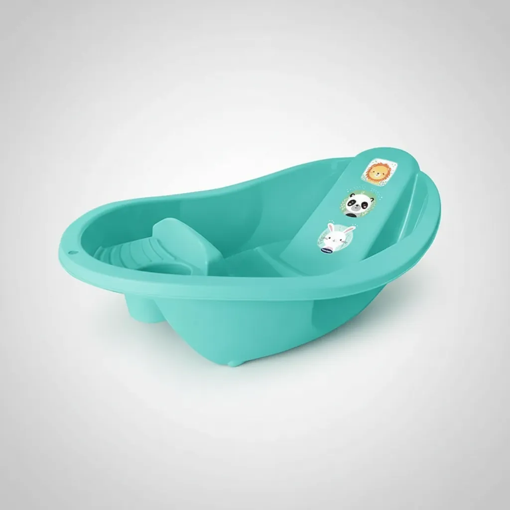 D_NQ_NP_2X_916859-MLA109528743228_042026-F Bañera Ergonomica Bebe Anatomica Con Jabonera Reforzada