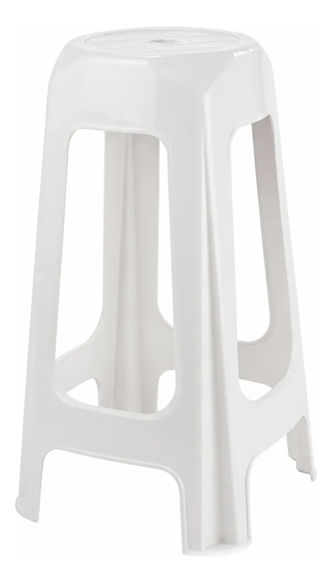 D_NQ_NP_2X_947256-MLA112061284455_052026-F Banqueta Taburete Plástico Apilable Reforzado Gris