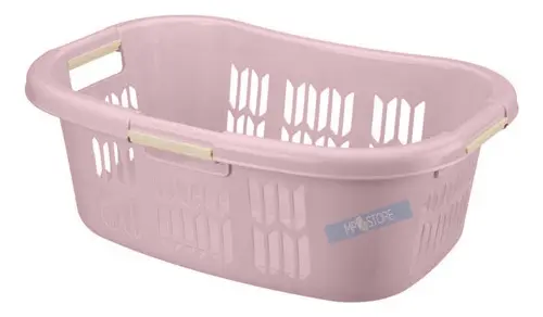 D_NQ_NP_2X_970763-MLA87711765243_072025-F Cesto para ropa rectangular Reyplast Anatomico de plástico x unidad color rosa pálido