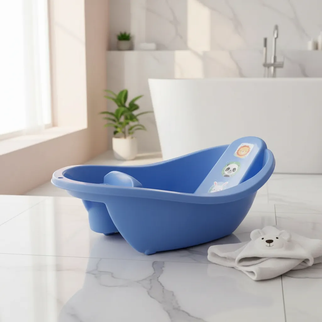 D_NQ_NP_2X_972055-MLA107758506635_022026-F Bañera Ergonomica Bebe Anatomica Con Jabonera Reforzada