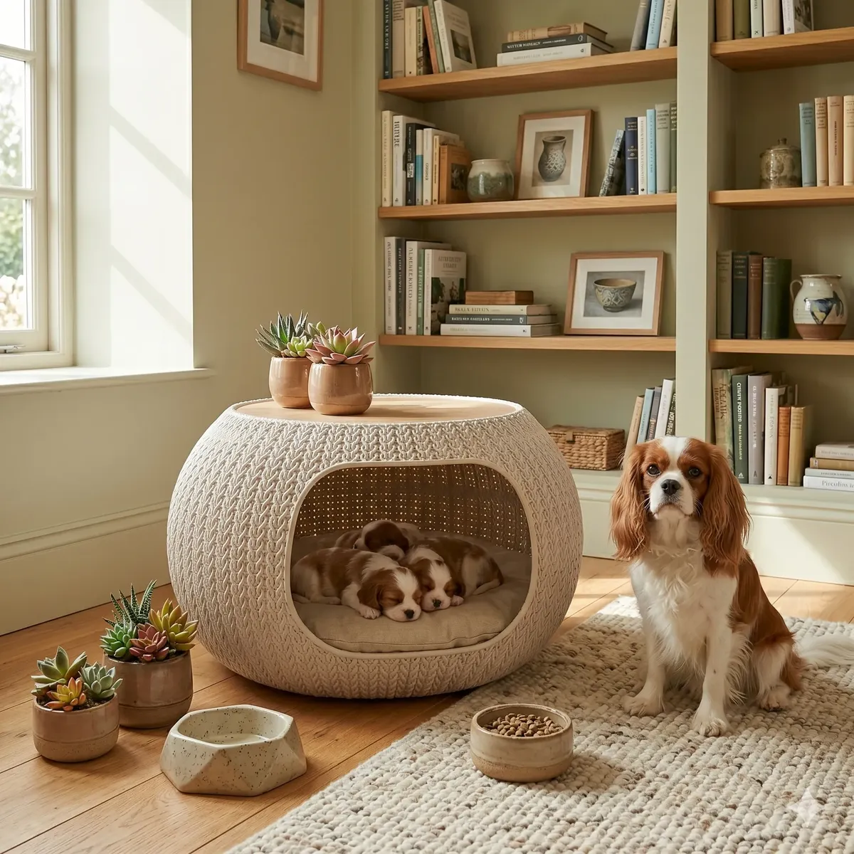 D_NQ_NP_2X_977905-MLA110940086994_052026-F Cama Cucha Perro Puff Mascotas Premium Doble Colchoneta Mesa