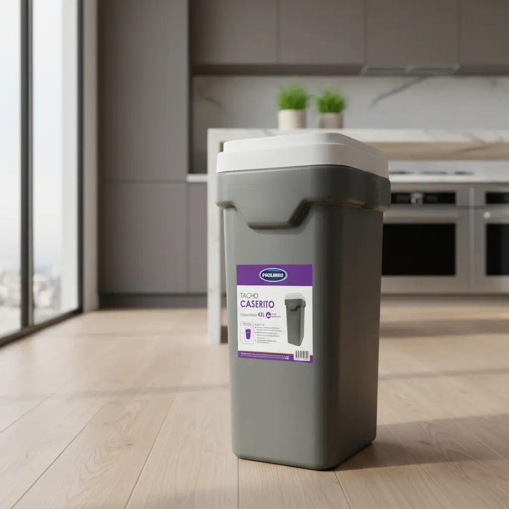 Cesto Tacho De Basura 40 Litros Basura Residuos Reforzado